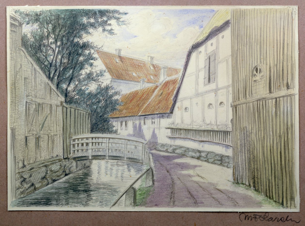 Brug over het kanaal door M.F. Larsen