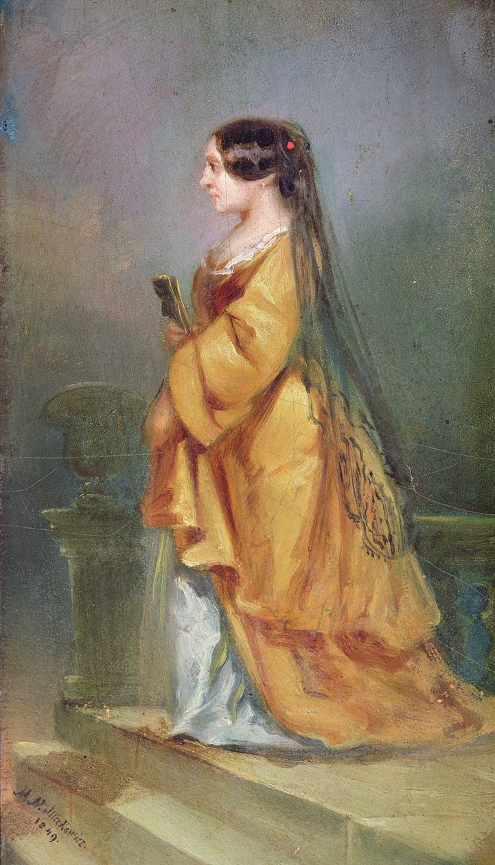 Portret van George Sand, 1849 door M.N. Makowicz