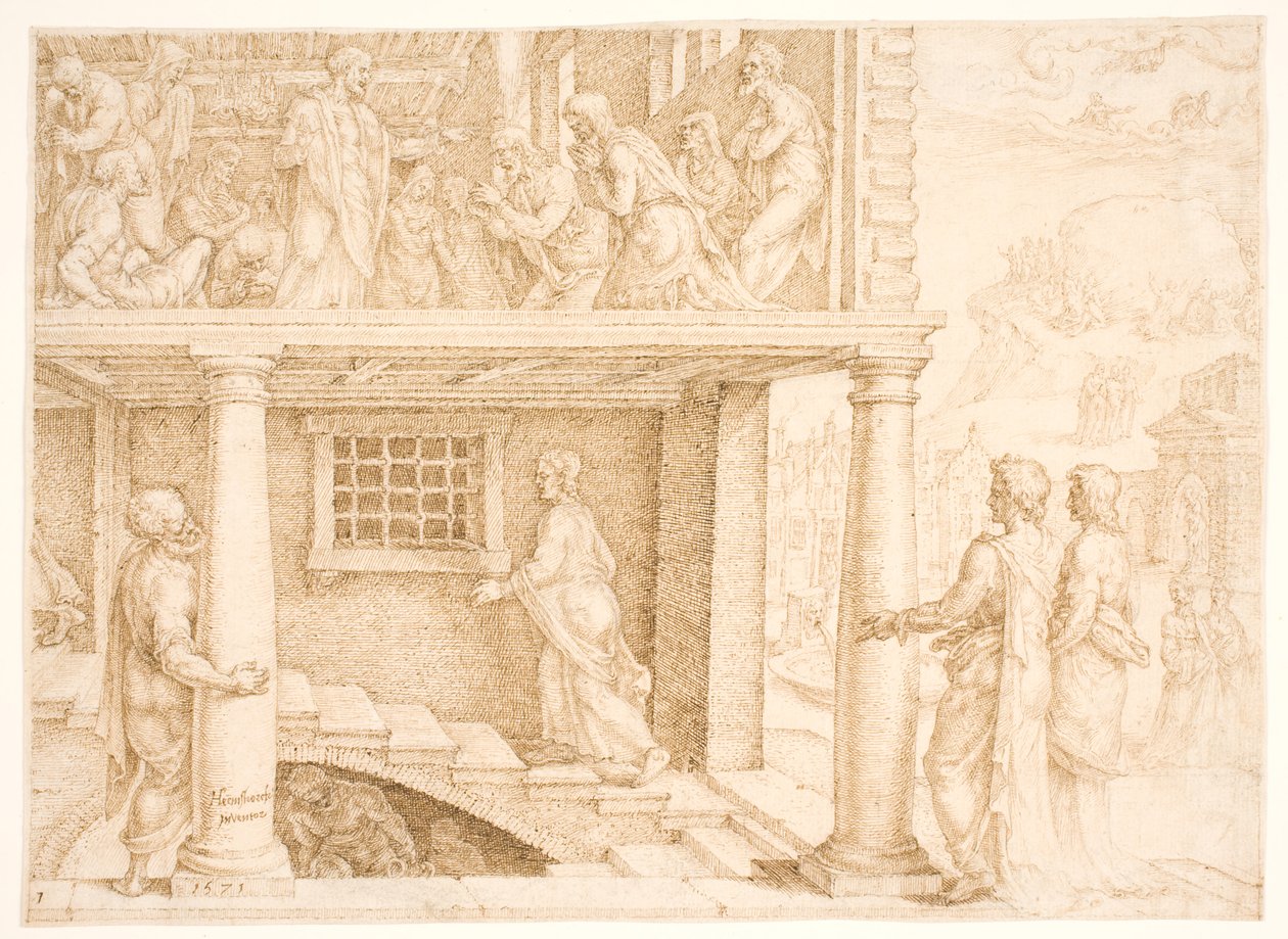 De roeping van Mattheüs door Maarten van Heemskerck