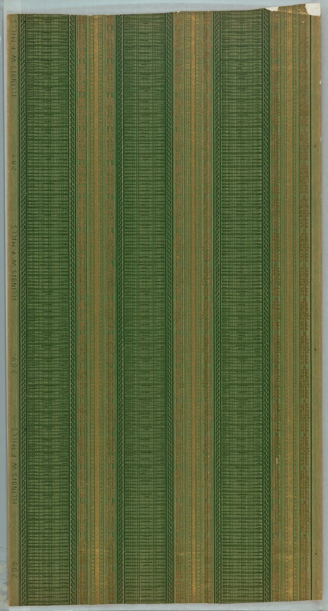 Wandbekleding (VS), 1900-1920 door Made by Illinois W.P. Mills