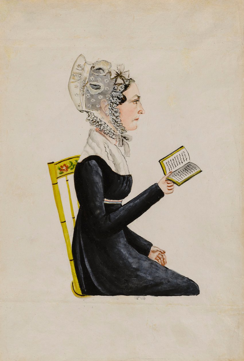 Portret van Elizabeth Sweitzer Musser door Maentel, Jacob