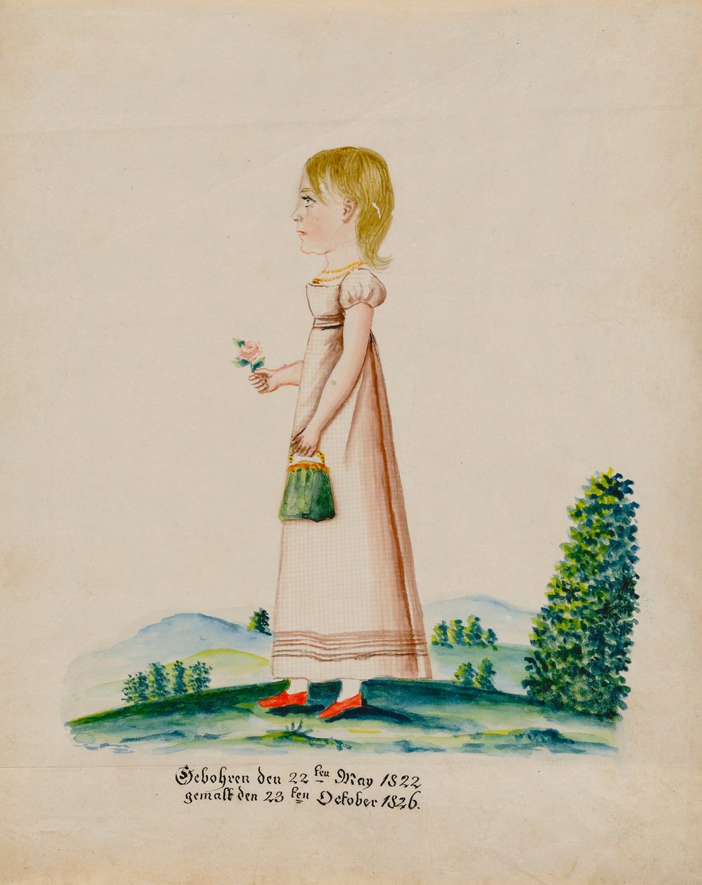 Portret van Sarah Musser door Maentel, Jacob