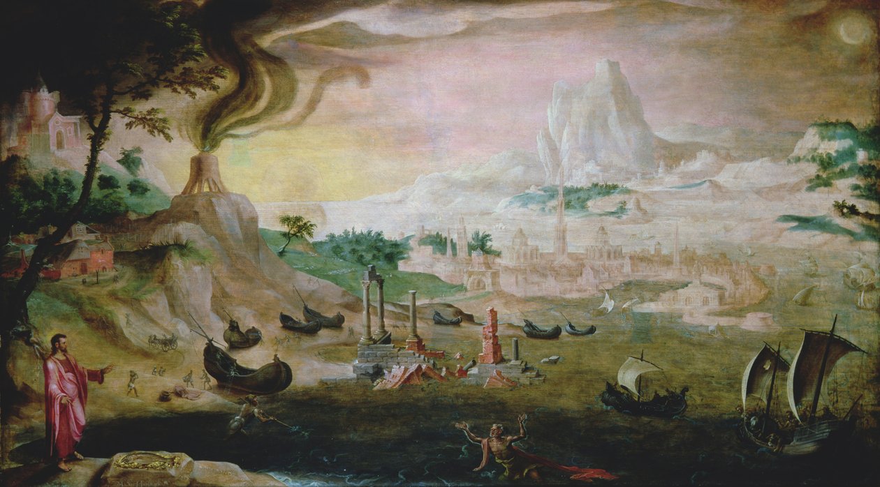 Christus verschijnt aan St. Peter door Maerten van Heemskerck