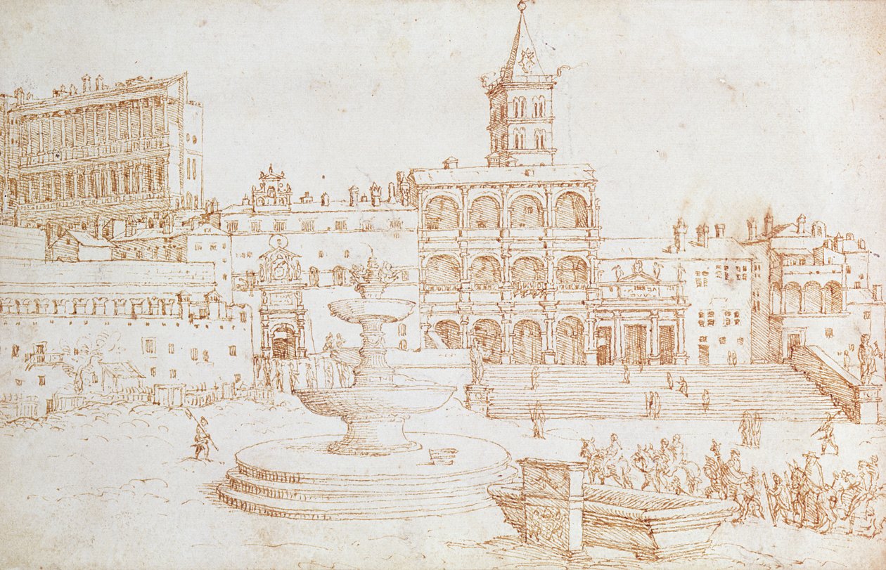Oude Sint-Pieter door Maerten van Heemskerck