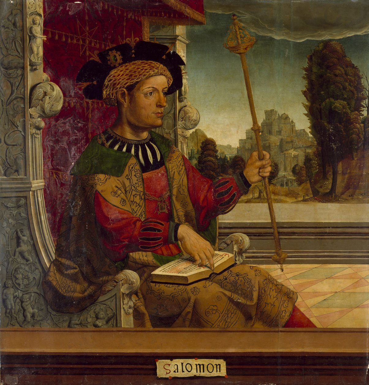 Koning Salomo, ca. 1525 door Maestro de Becerril
