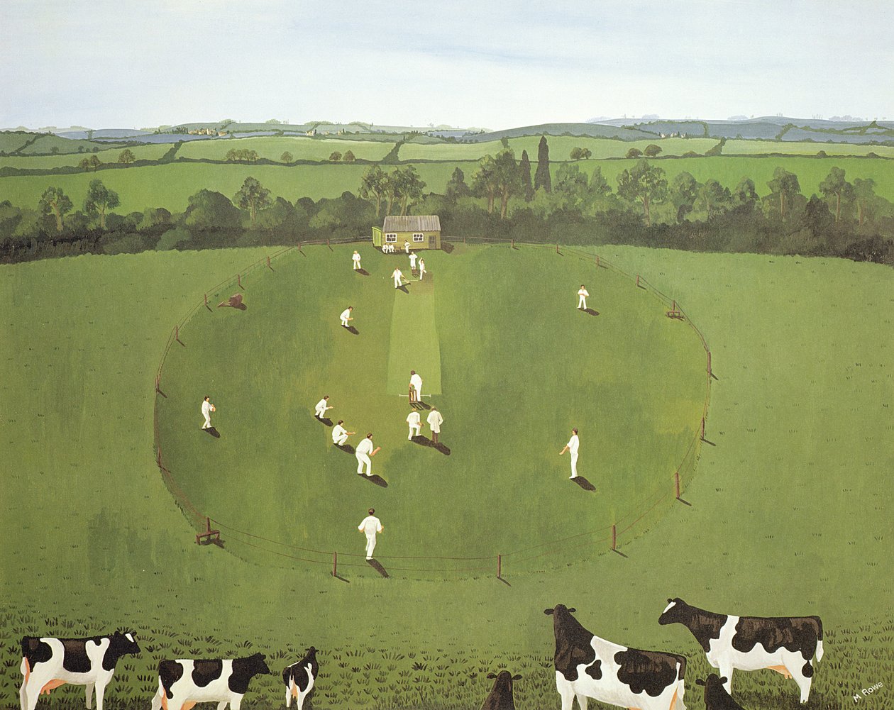 De Cricketwedstrijd door Maggie Rowe