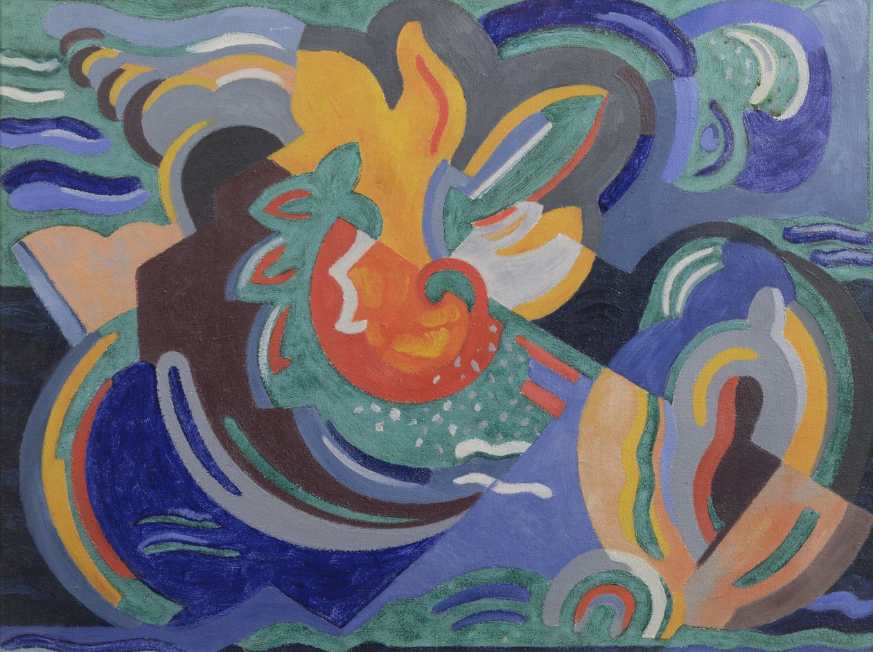 Bloemenboerderij, 1937 door Mainie Jellett