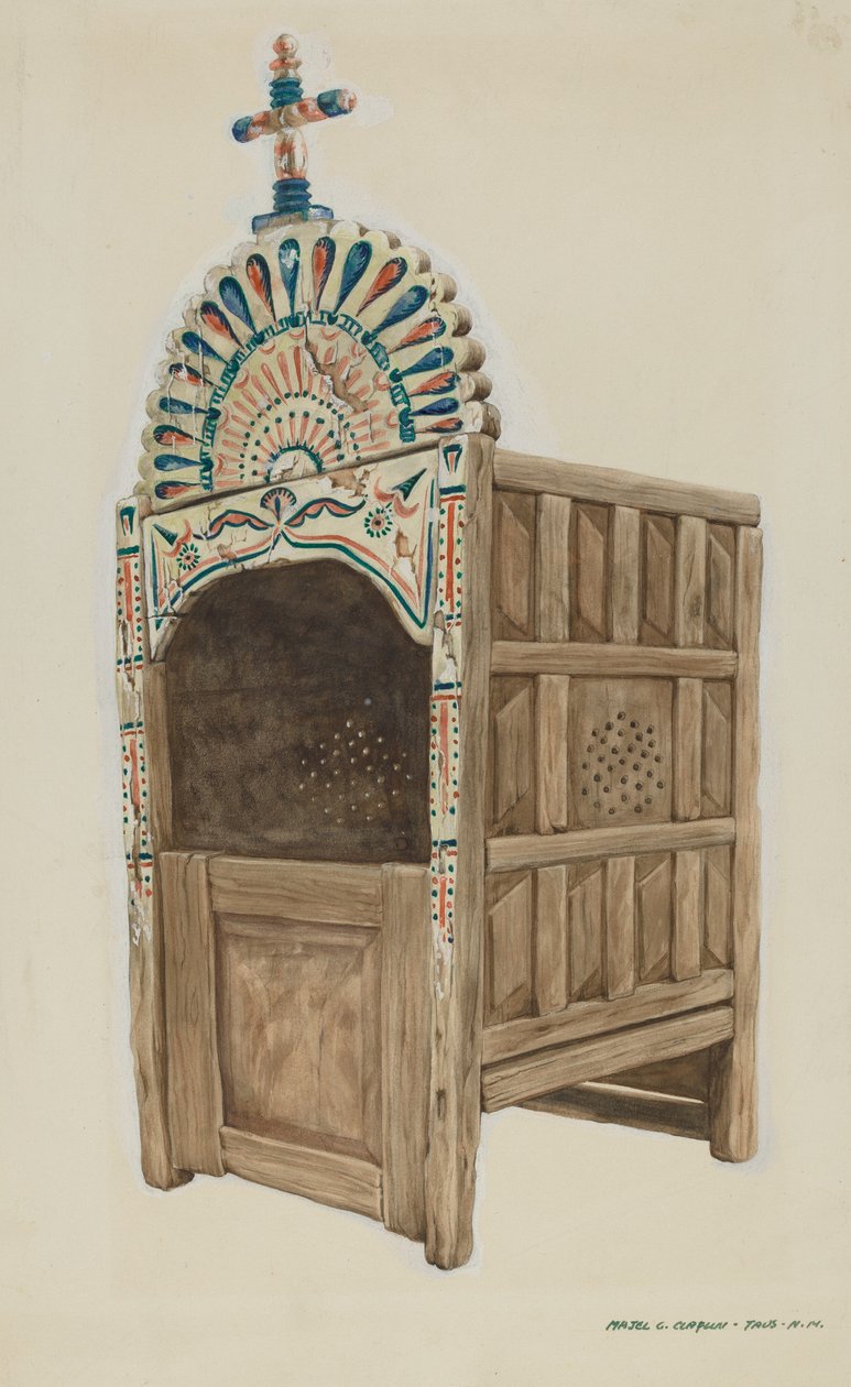 Biechtstoel door Majel G. Claflin