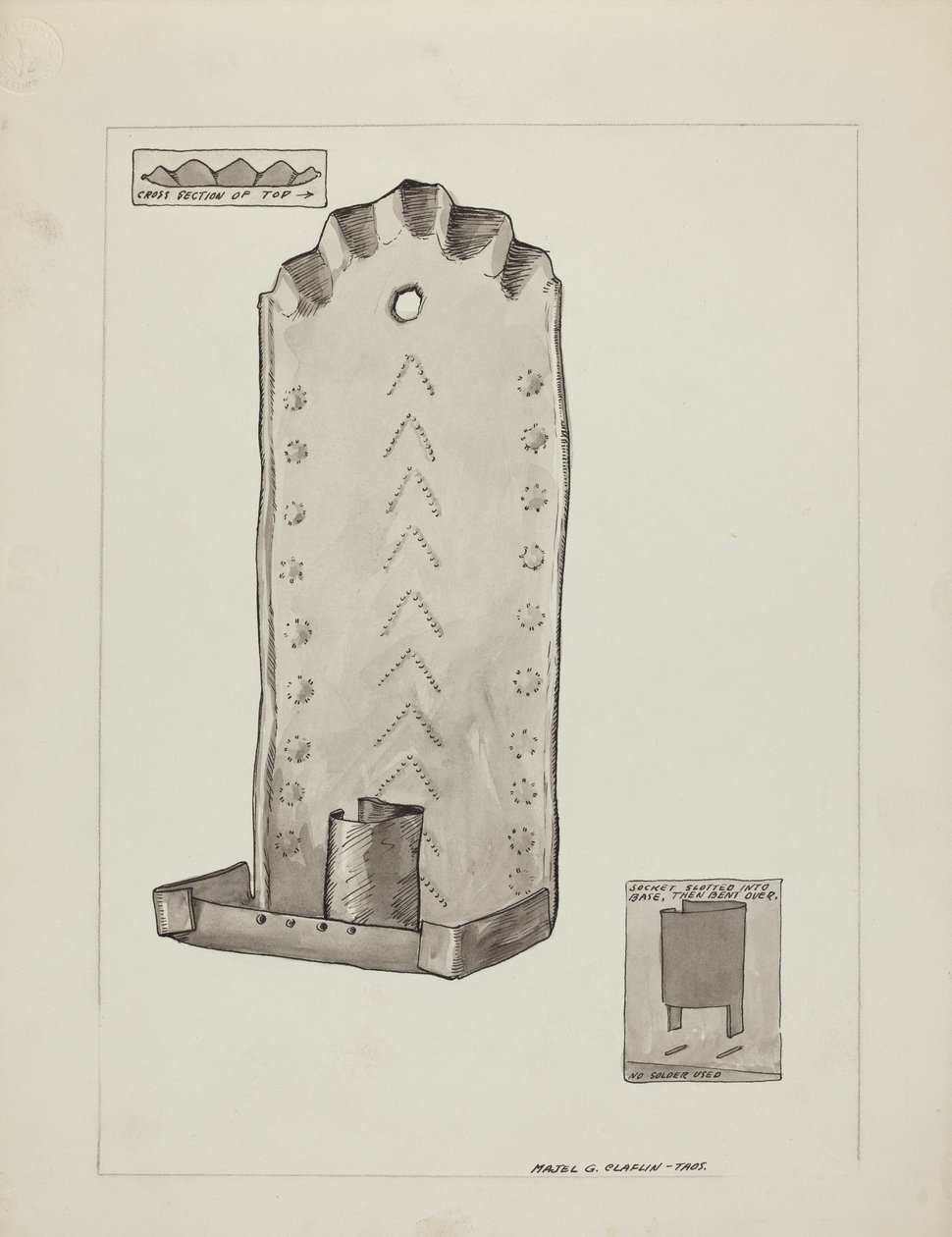 Blikken kaarskandelaar, 1935-1942 door Majel G. Claflin