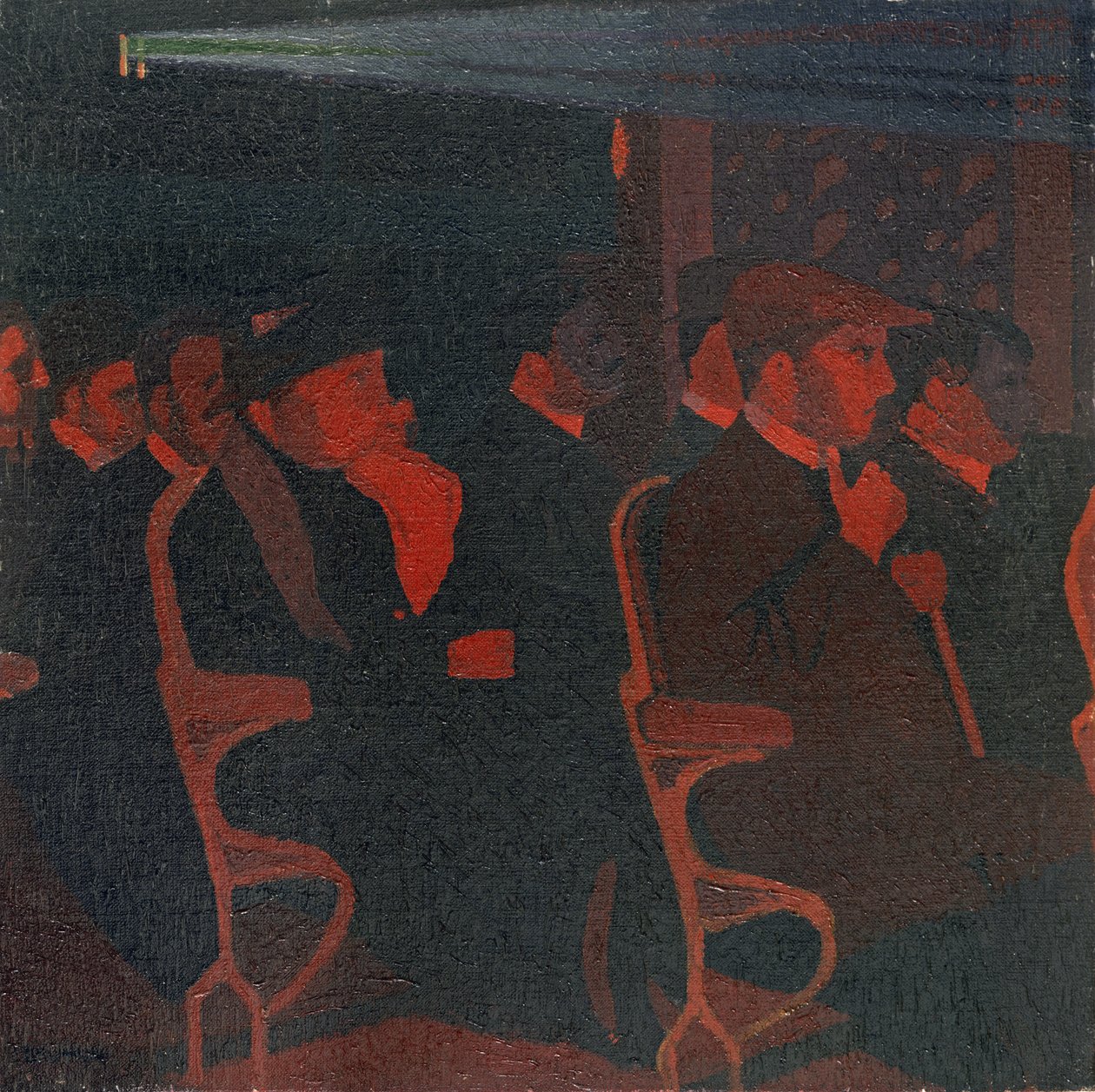 In de Bioscoop, ca. 1915 door Malcolm Drummond