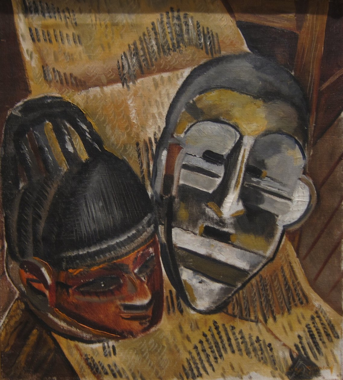 Negermaskers door Malvin Gray Johnson