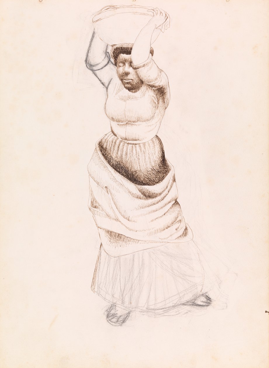 De wasvrouw door Manuel Martinez Hugue Manolo