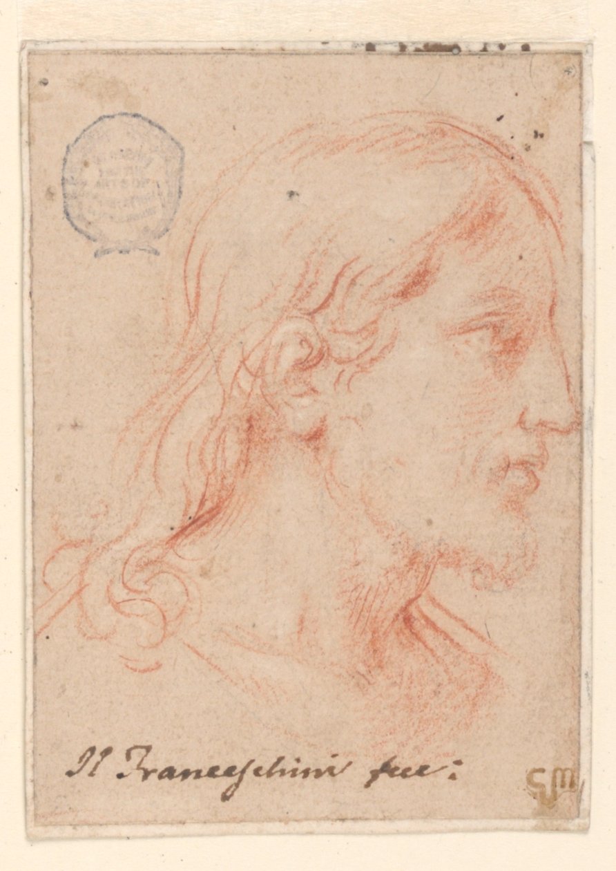 Hoofd van Christus door Marc Antonio Franceschini
