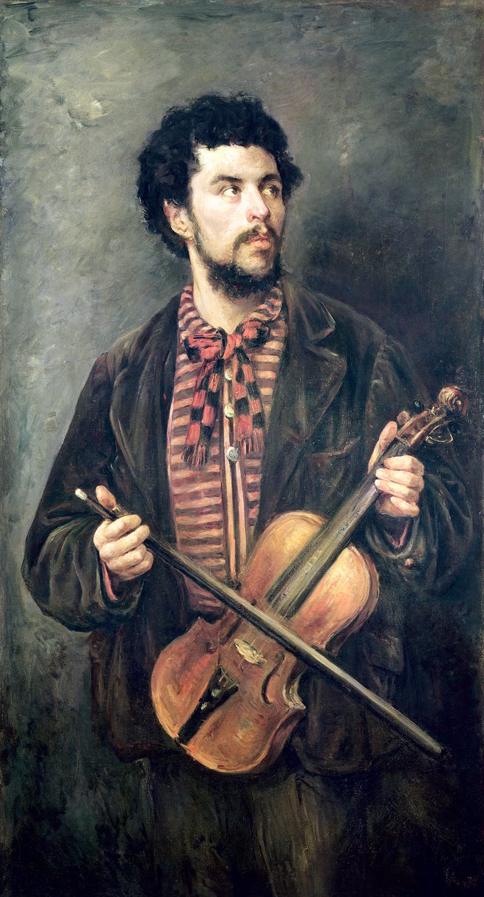 De violist door Marcellin Gilbert Desboutin