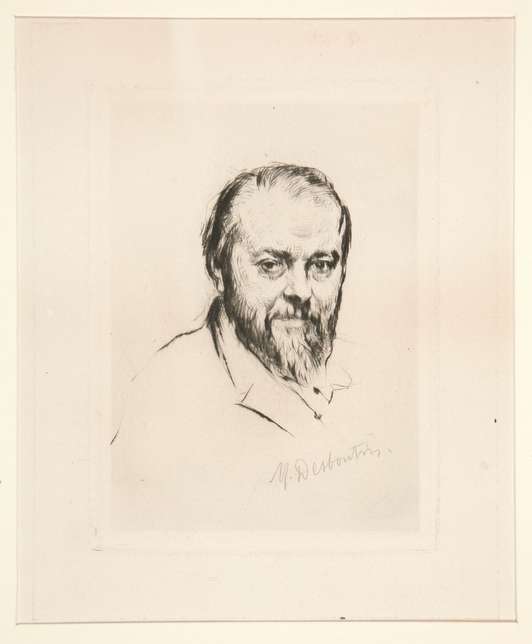 Portret van J.J. Henner door Marcellin Desboutin