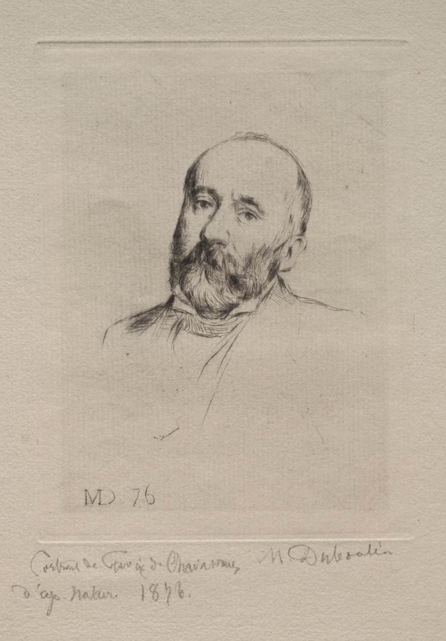 Puvis de Chavannes door Marcellin Gilbert Desboutin