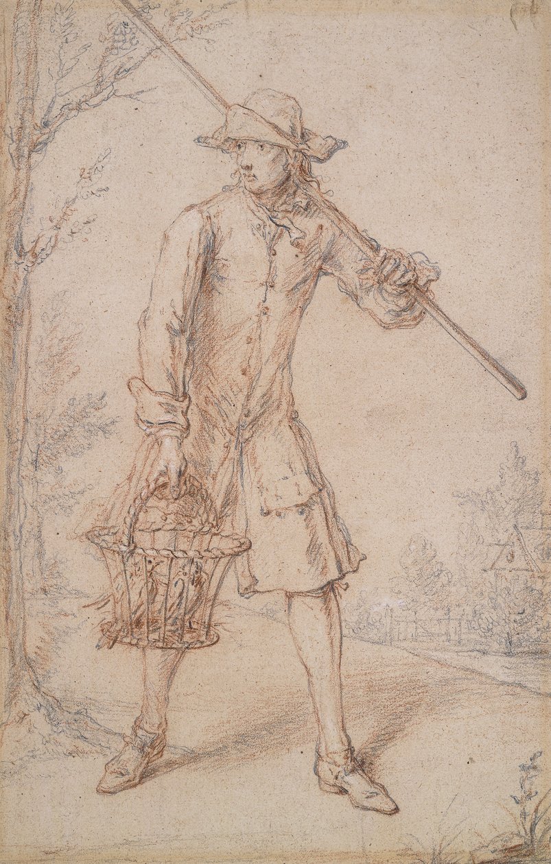 Een Vogelvanger door Marcellus the Elder Laroon
