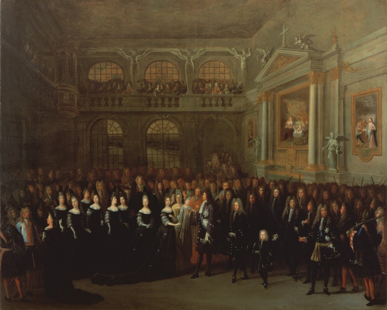 Lodewijk XVI Doopt een Pisani door Marchant