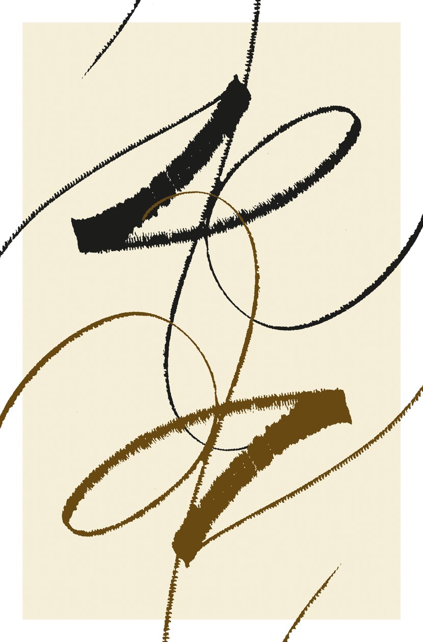 Dans, 2014 (inkt op papier) door Marco Campedelli