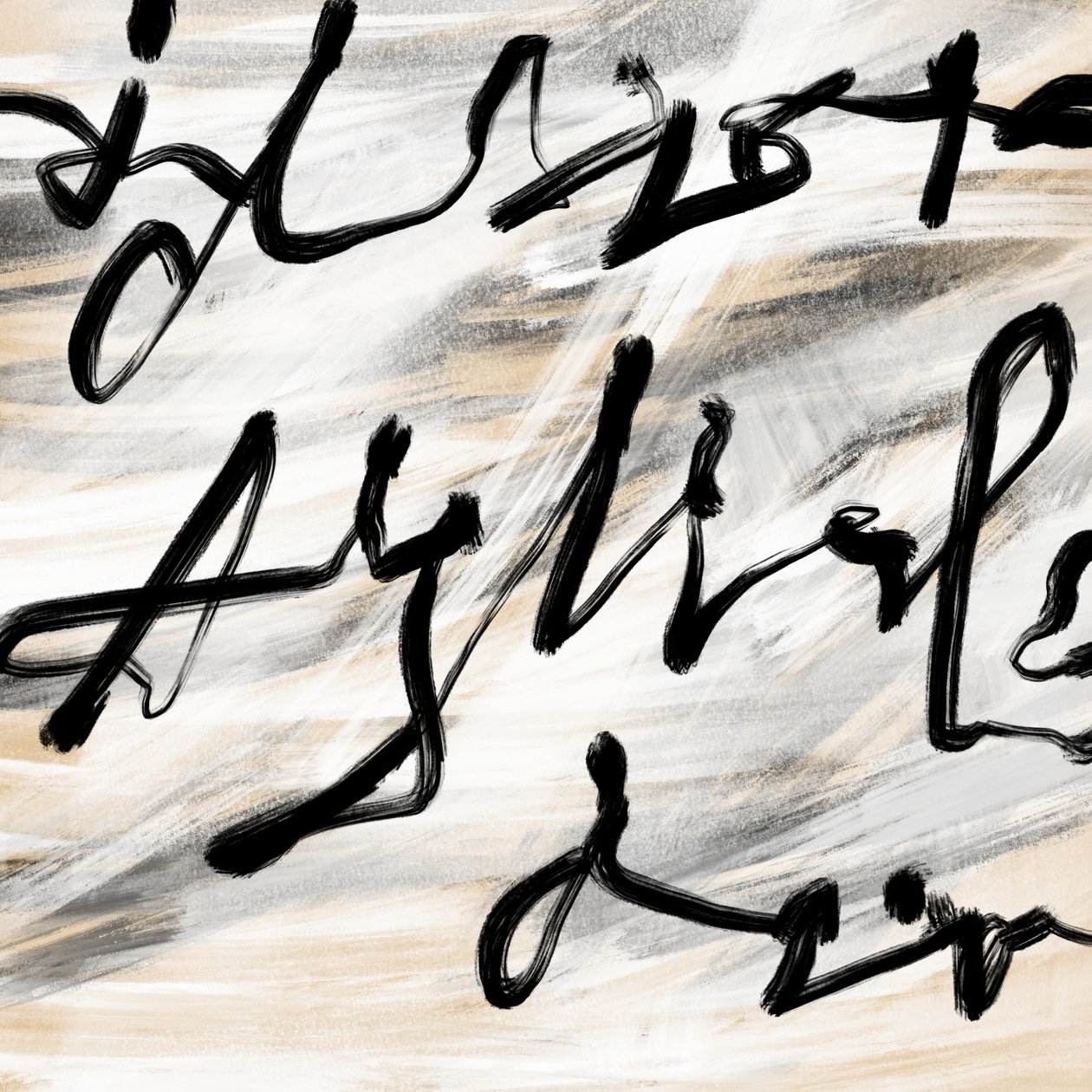 Tekst, 2024 (digitaal schilderij) door Marco Campedelli