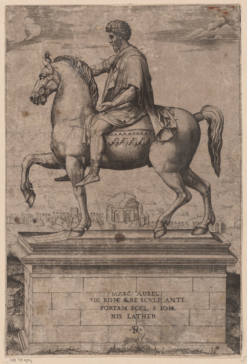 Ruiterstandbeeld van Marcus Aurelius door Marco Dente
