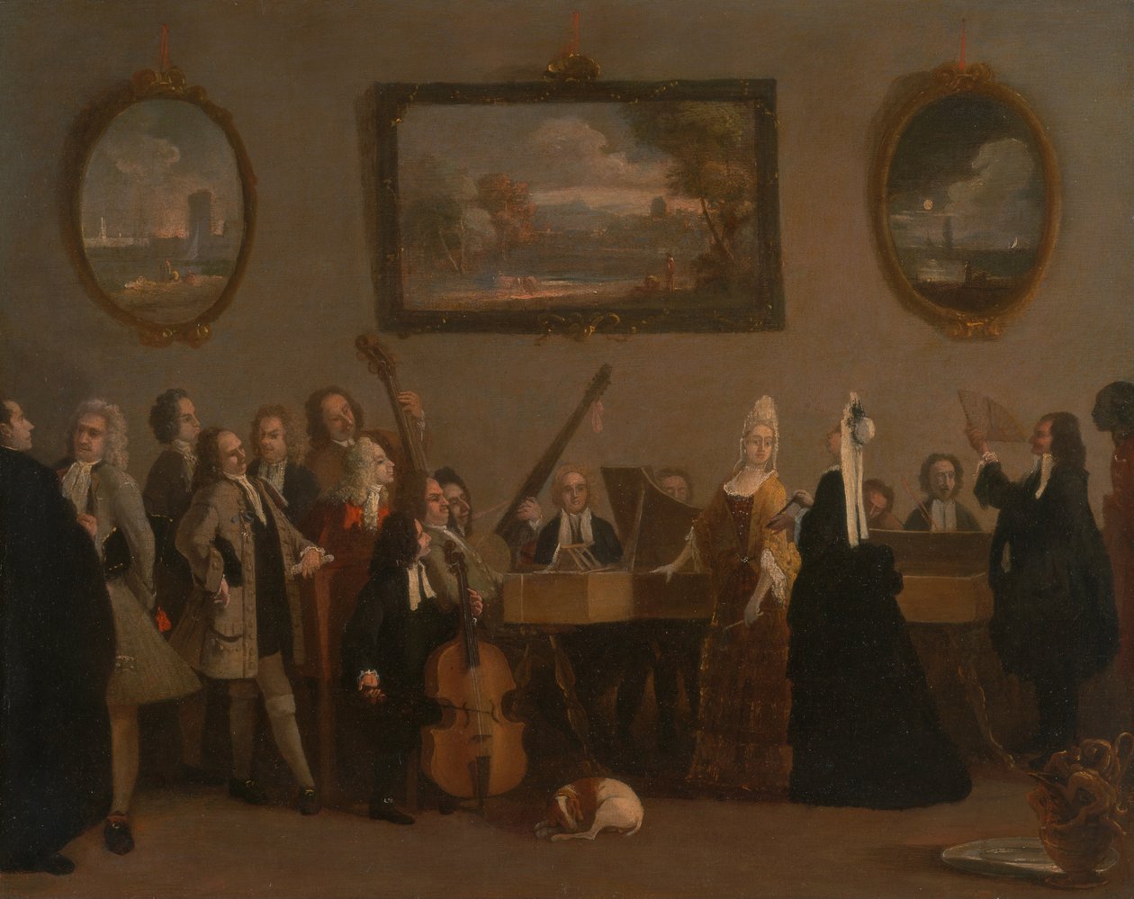 Repetitie van een opera door Marco Ricci