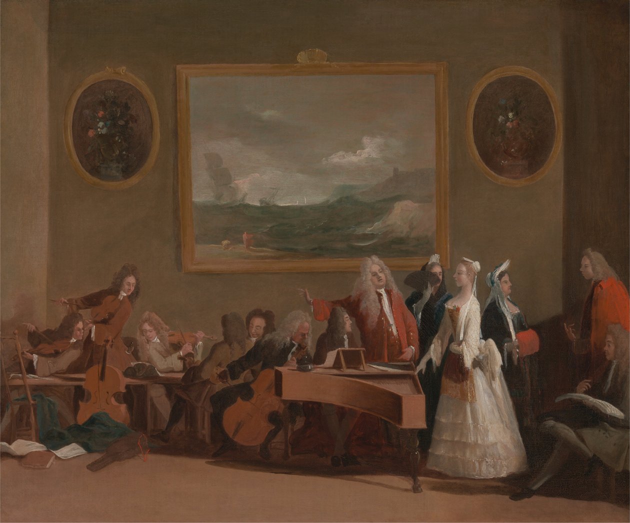 Repetitie van een opera door Marco Ricci