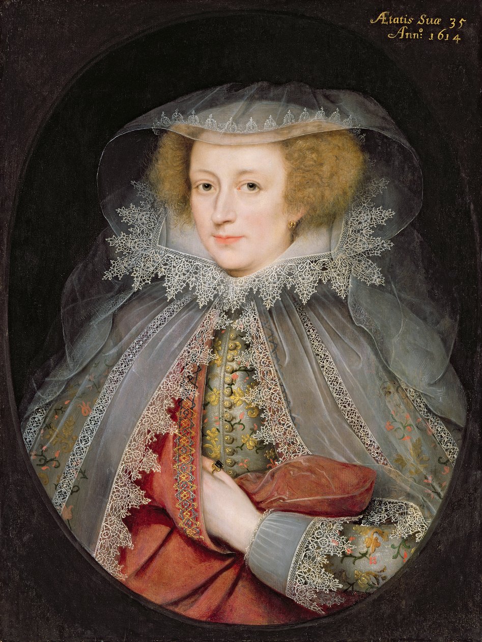 Catherine Killigrew, Lady Jermyn, 1614 door Marcus Gheeraerts