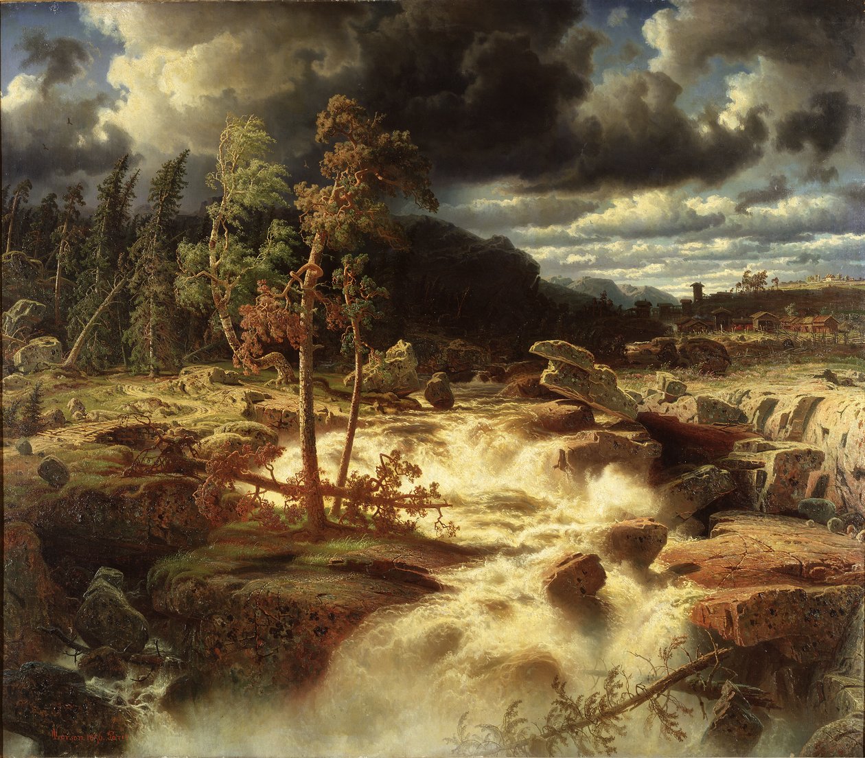 Waterval in Småland door Marcus Larson