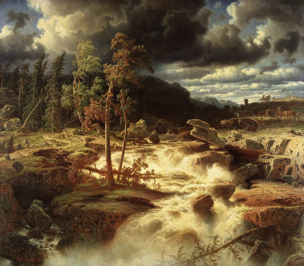 Waterval in Småland door Marcus Larson