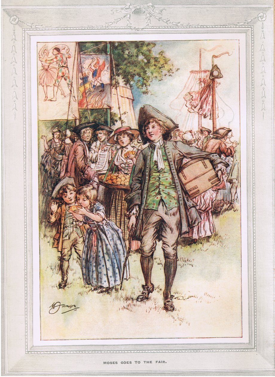 Mozes gaat naar de kermis, illustratie uit 