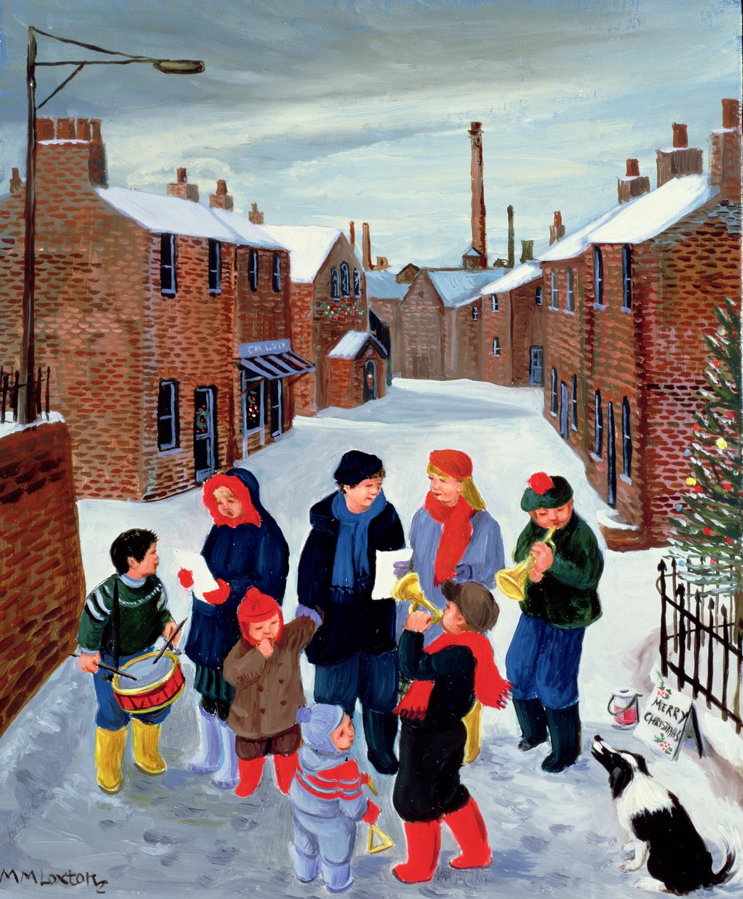 Kerstzangers door Margaret Loxton