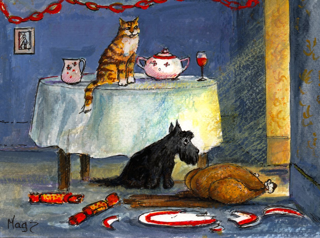 Kerst diner door Margaret Loxton