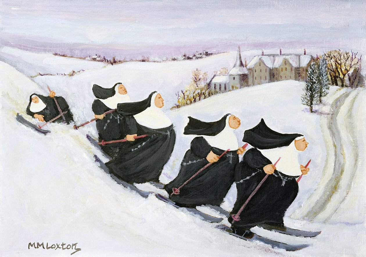 Skiën door Margaret Loxton