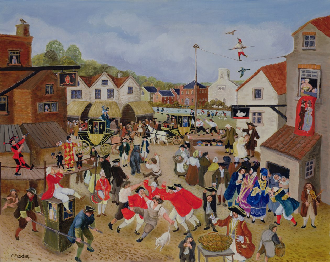 De dorpskermis door Margaret Loxton