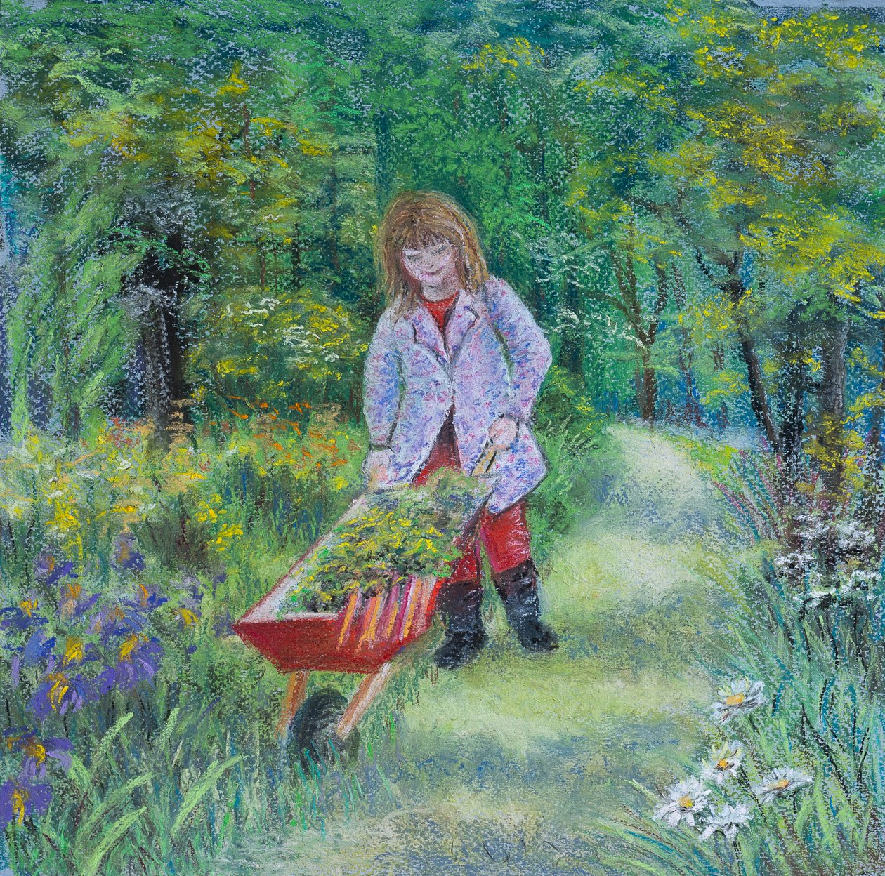 Helpen in de tuin met opa door Margo Starkey