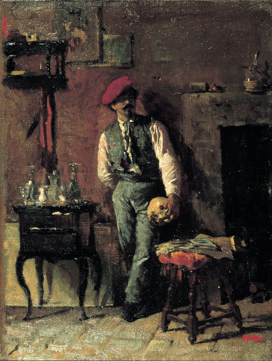 Portret van de schilder Joaquim Agrassot door Marià Fortuny