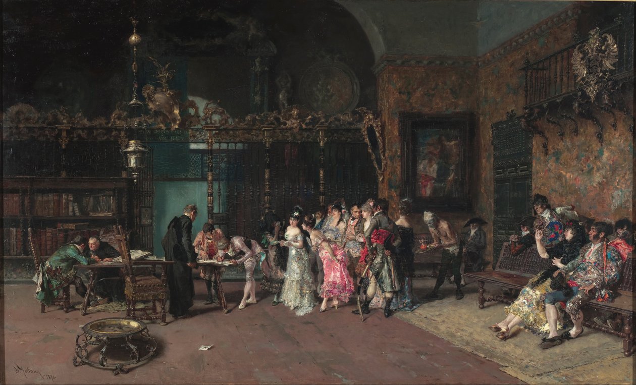 De Spaanse bruiloft door Marià Fortuny