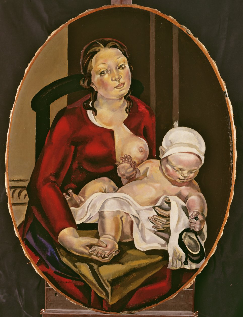 Moeder en kind, c.1922 door Maria Blanchard