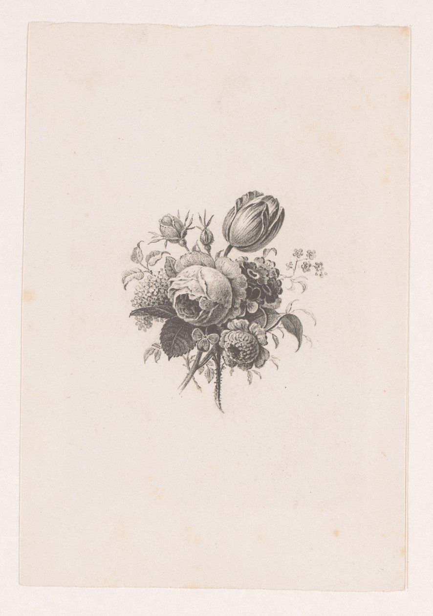 Boeket door Maria Geertruida de Goeje Barbiers (attributed to)