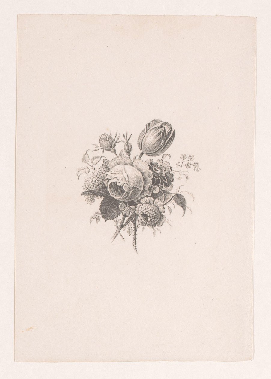 Boeket door Maria Geertruida de Goeje Barbiers (attributed to)