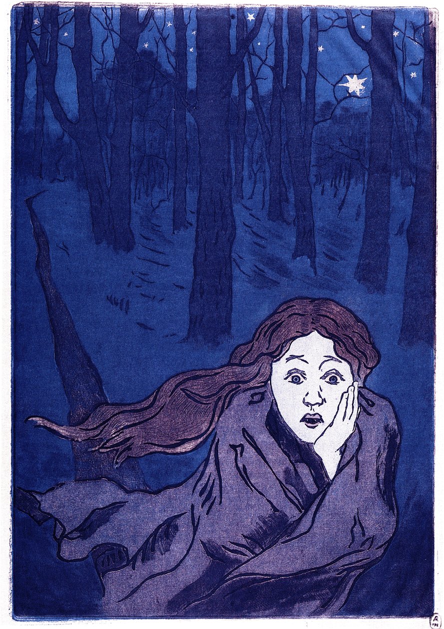 De angst, 1893-1894 door Maria Vasilyevna Yakunchikova