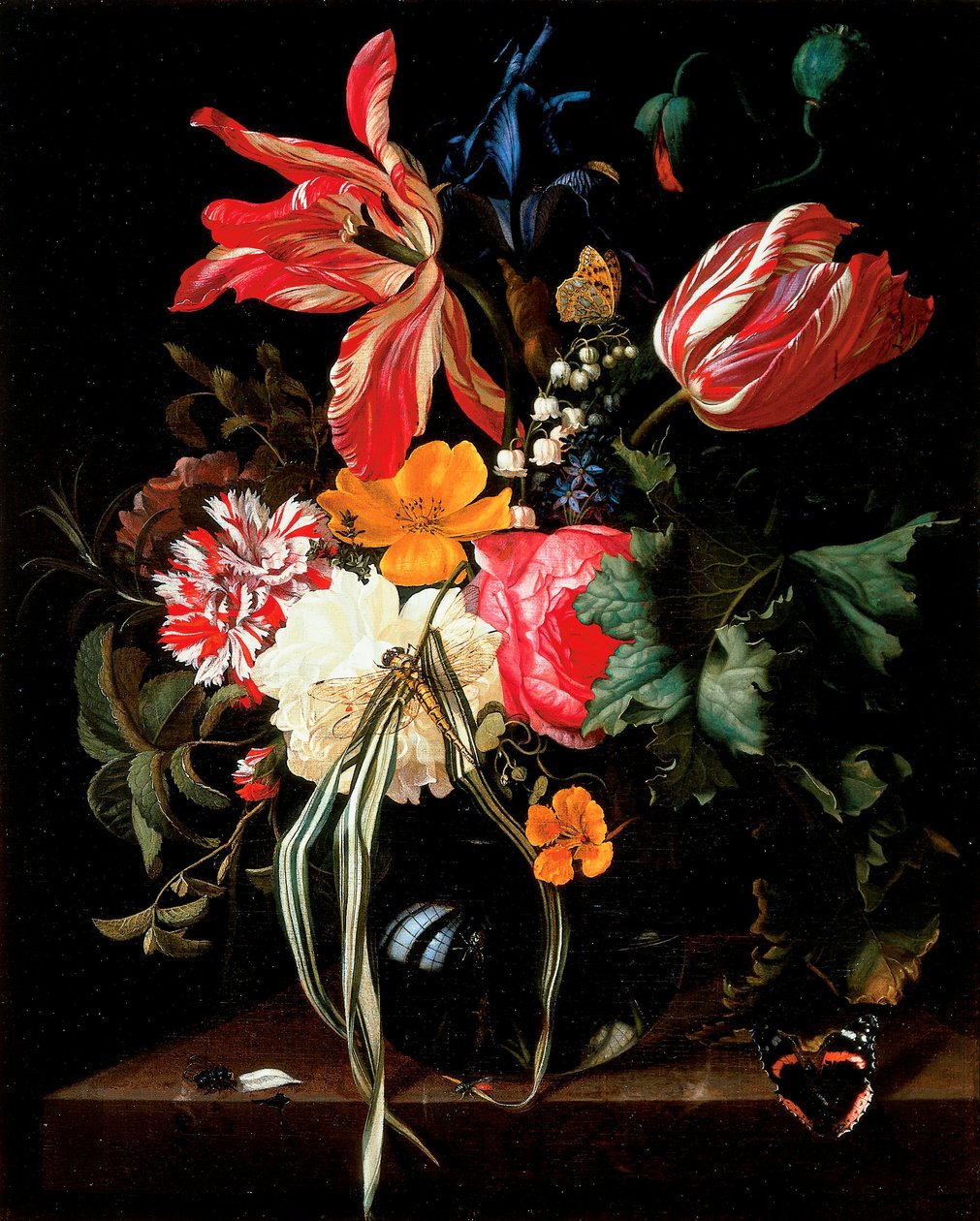 Bloemstilleven door Maria van Oosterwijck