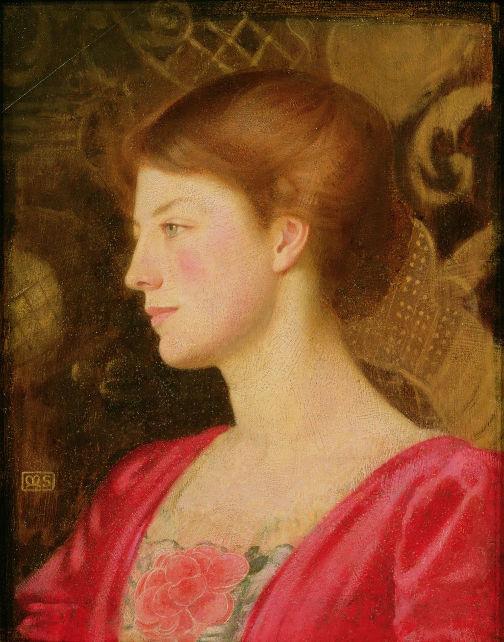 Portret van Lady Irene Stokes (geboren Ionides) ca.1908 door Marianne Stokes