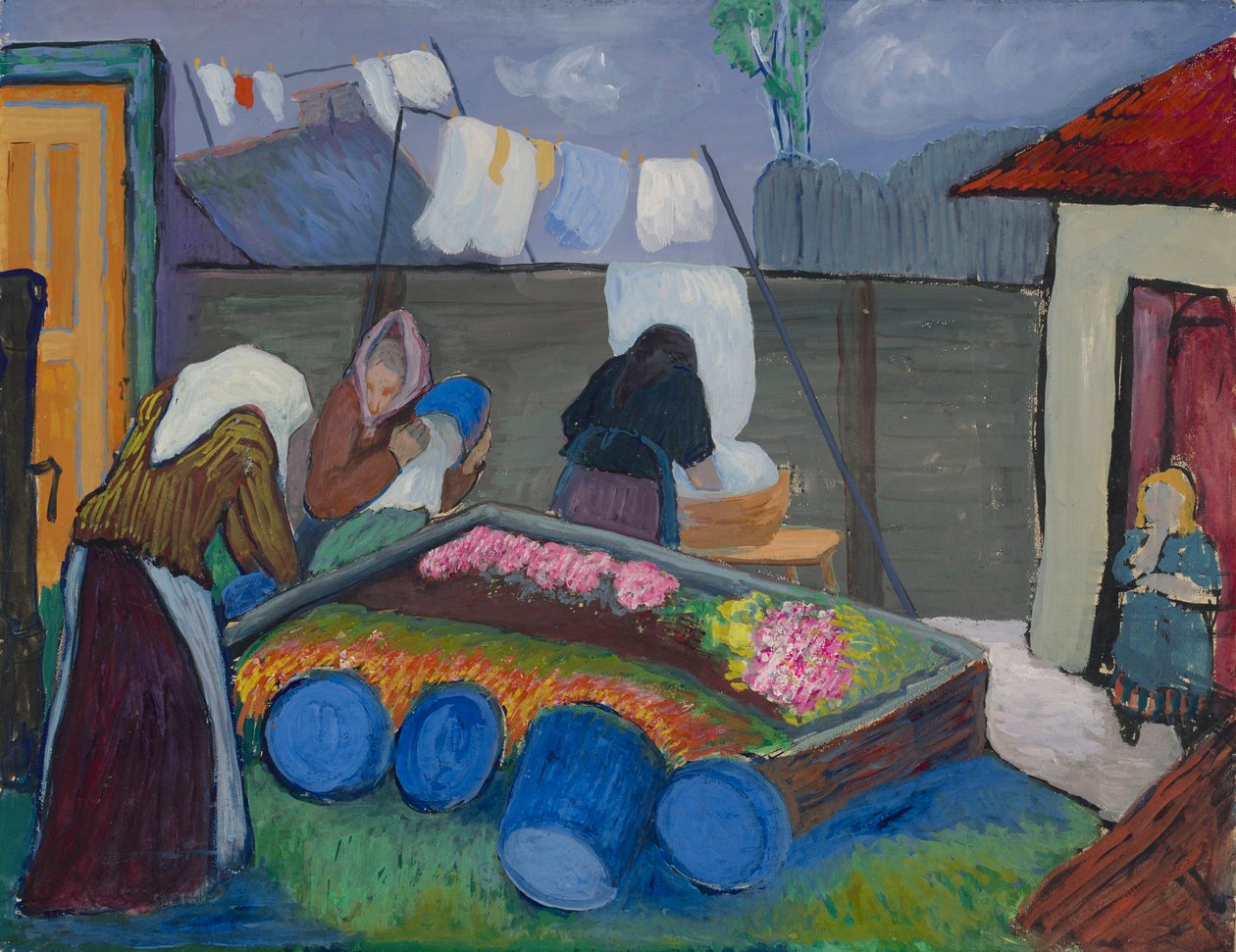Wasvrouwen, 1904 door Marianne von Werefkin