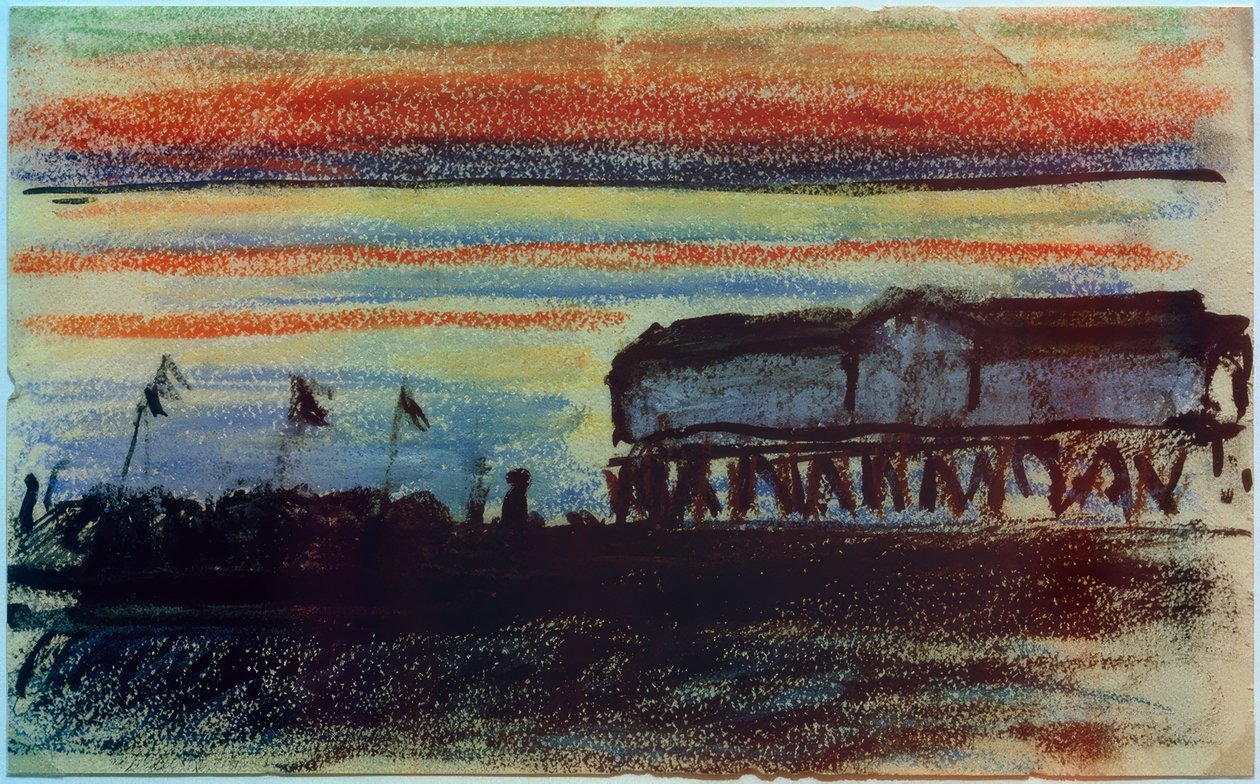 Familiebad in Zingst door Marianne von Werefkin