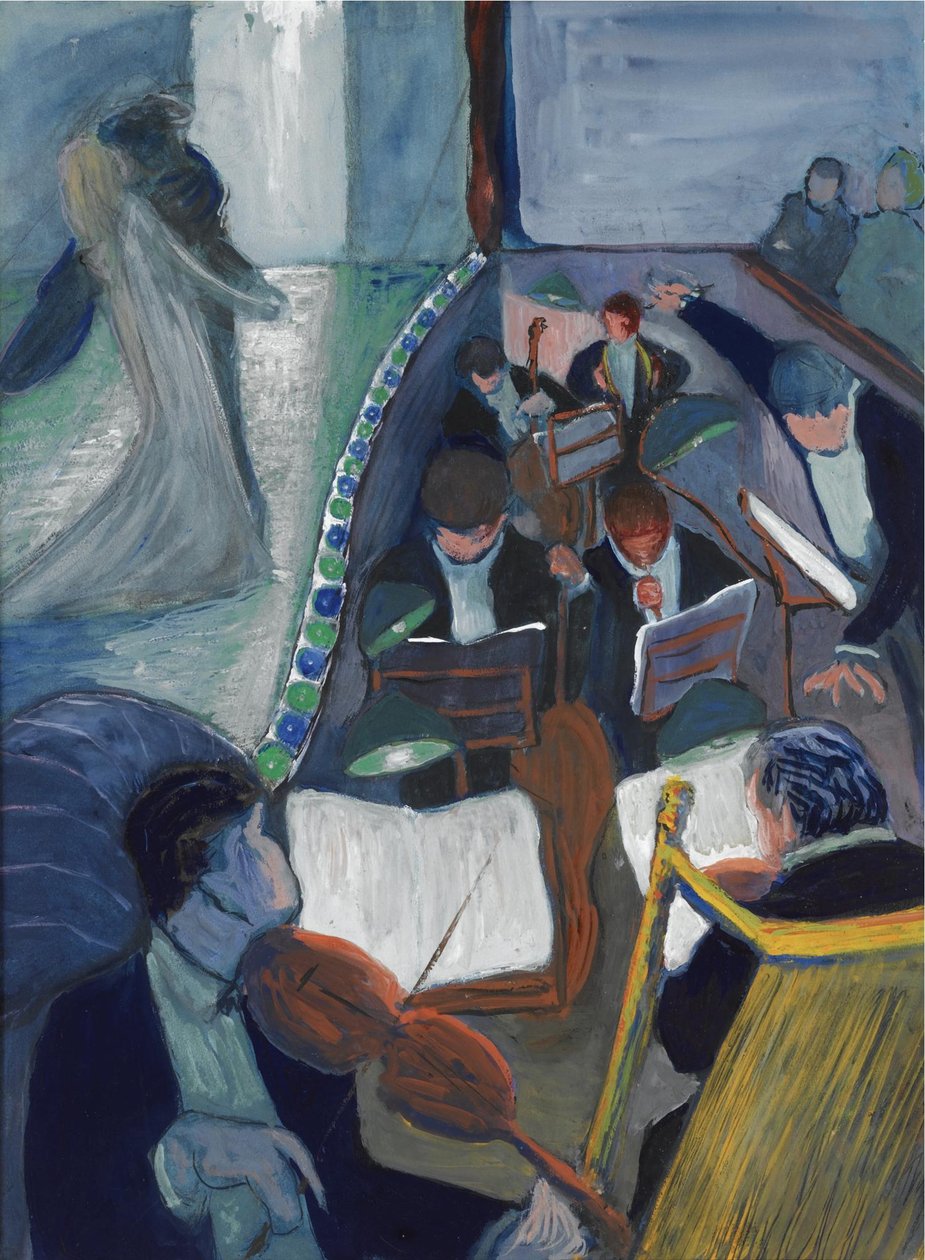 In het theater I door Marianne von Werefkin