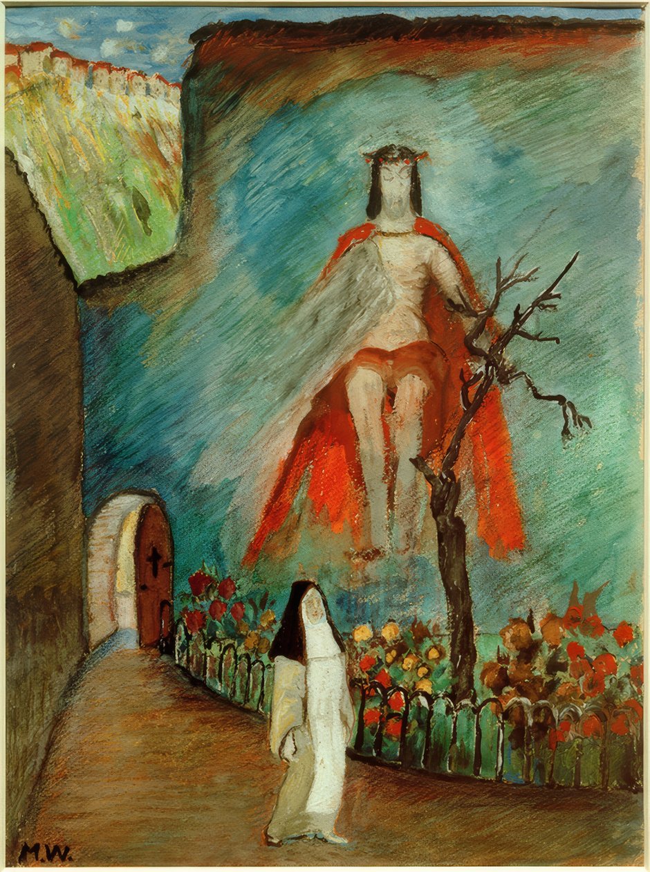 Kloostertuin door Marianne von Werefkin