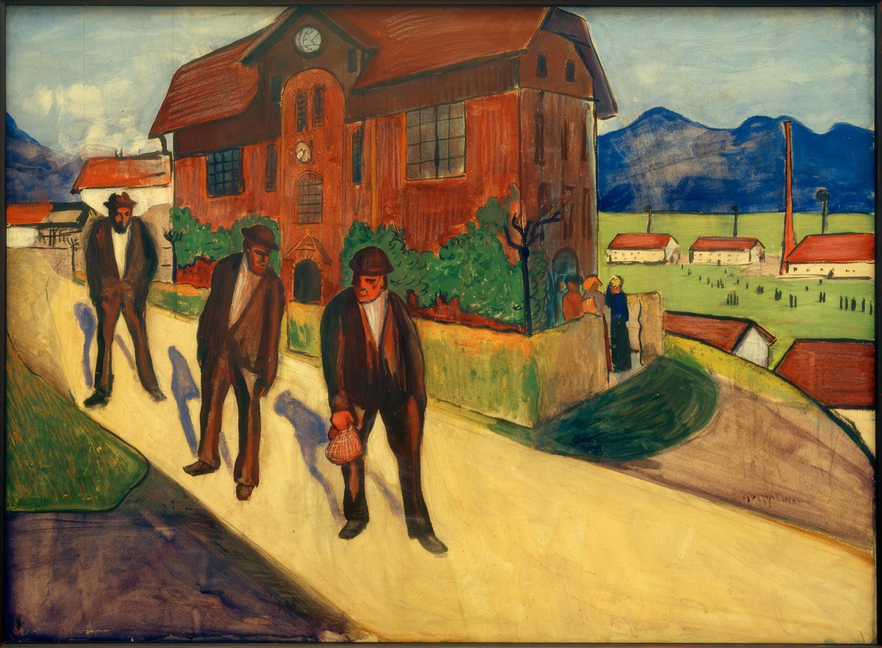 Feierabend door Marianne von Werefkin