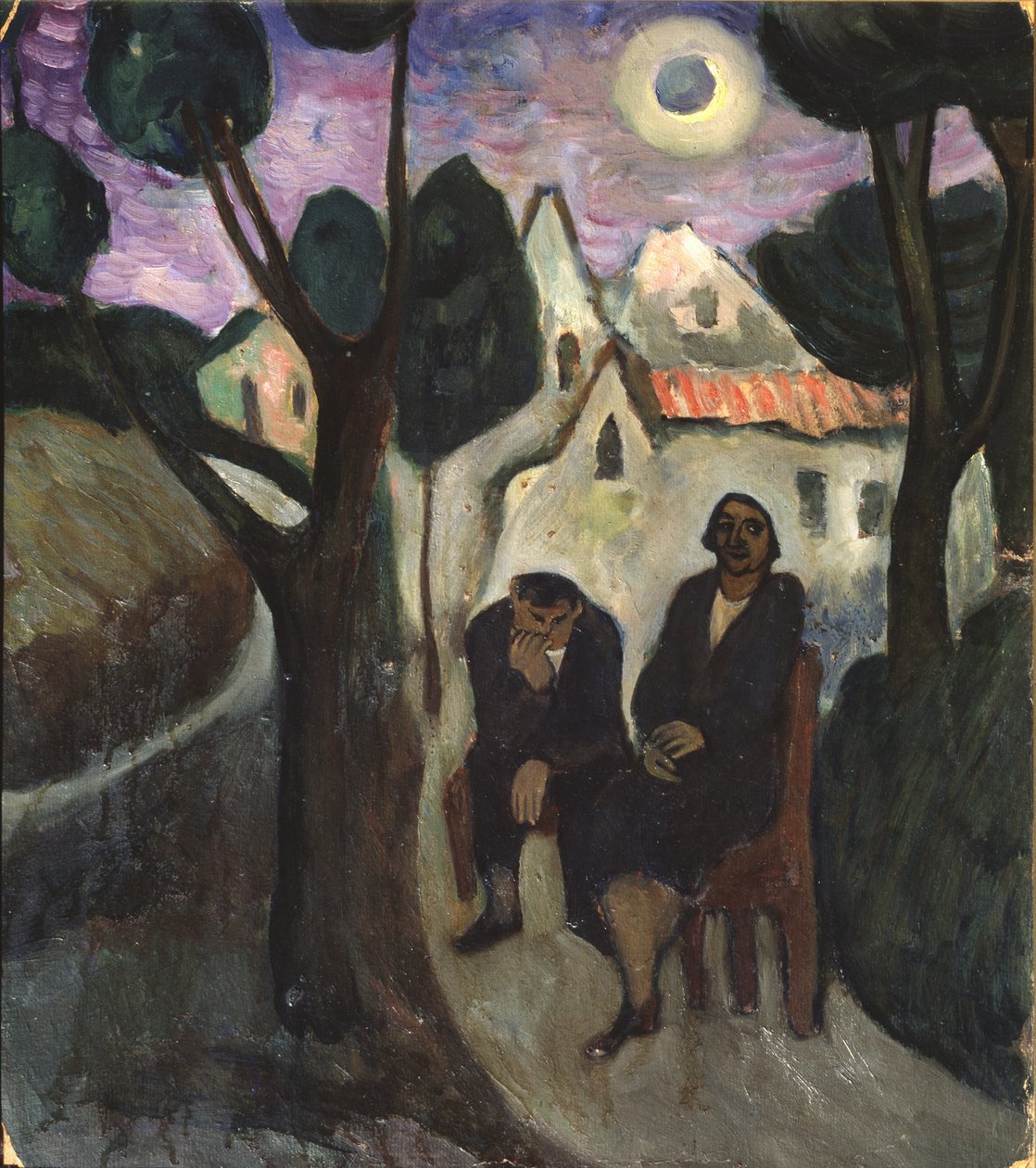 De zonsverduistering, 1910s door Marianne von Werefkin